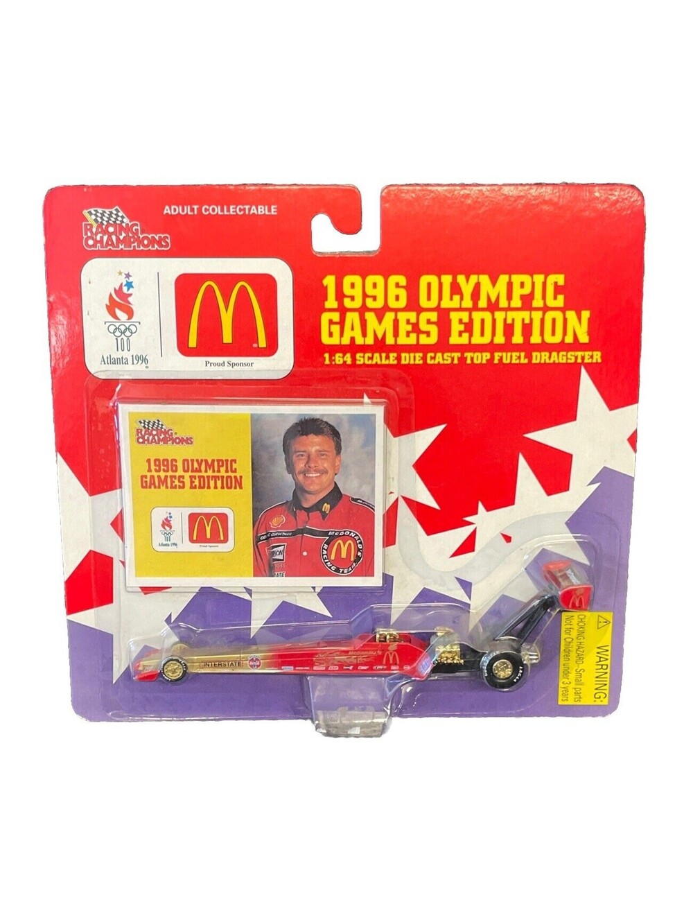 Racing Champions 1996 Olympic Games Edition McDonalds Top Fuel Dragster 1:64